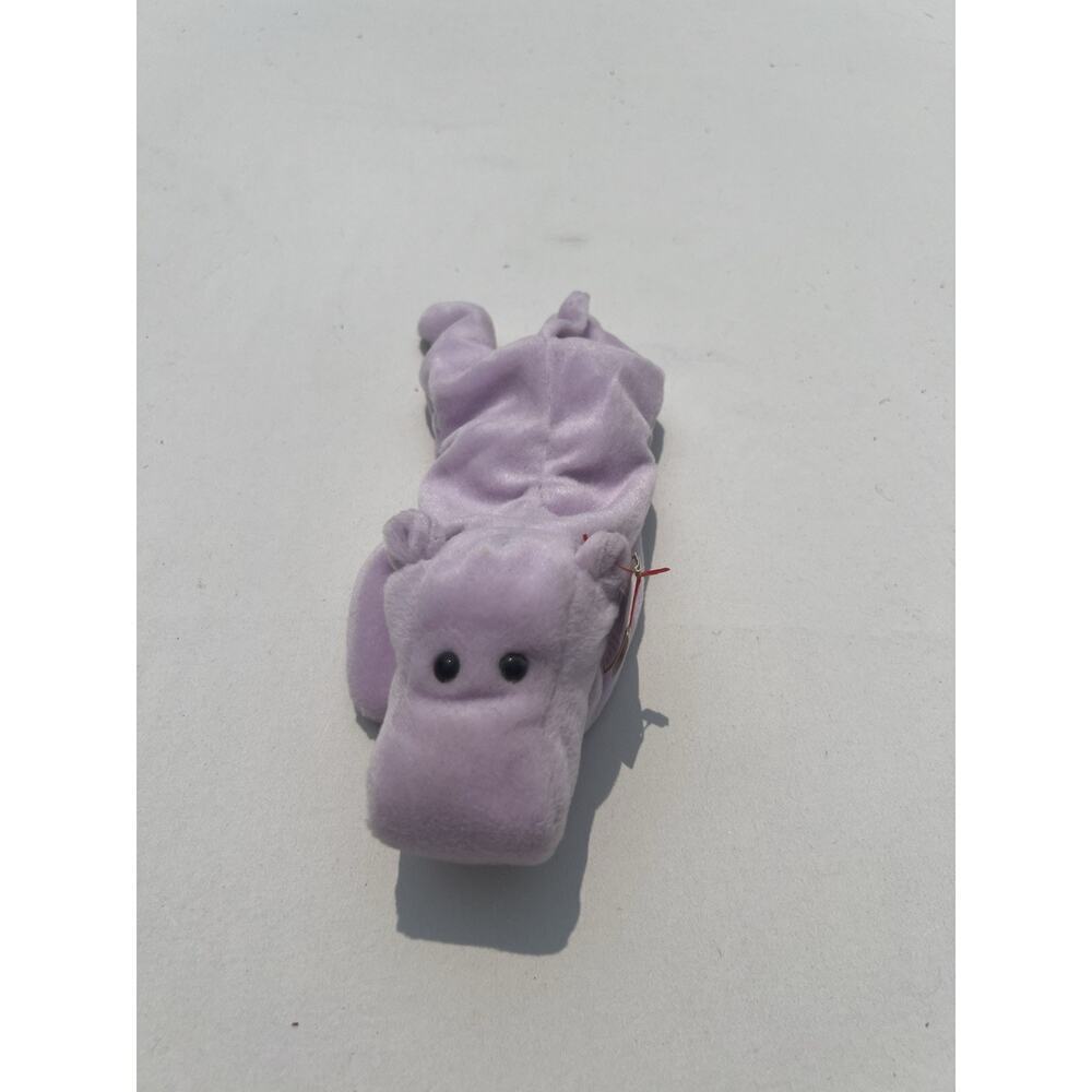 Ty Beanie Baby Happy the Hippopotamus - Lavender